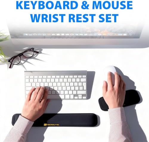Cyberguys! Ergonomic Keyboard Wrist Rest and Mouse Pad Set - Image 3