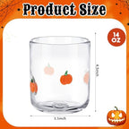 SiliFine 2 PCS Pumpkin Icon Juice Glasses - Image 4