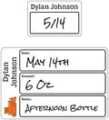 Name Bubbles - Reusable Baby Bottle Labels for Daycare (20 Labels) - Kids Washable Name Tags for Bottles, Sippy Cups, & Snack Containers, Waterproof, Baby Name Stickers, Write-On (Truck) by NameBubbles