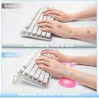 Acrylic Keyboard Stand with Gel Wrist Rest for Keyboard and Mouse Set - Image 5