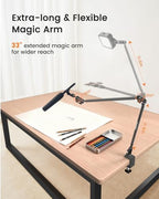 CAMBOFOTO 33" Magic Arm Phone Desk Clamp, Overhead Camera Mount, Boom Arm - Image 2