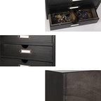 Small Wooden Drawers Wooden Box with Drawer Black - Image 7