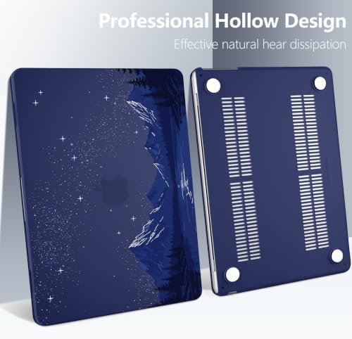 Batianda Case for MacBook Air 13.6" 2026 M5 M4 M3 M2 Chip,Starry Night Lake - Image 6