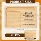 20 Pcs Back to School Teacher Appreciation Gifts Bulk Wooden Sticky Note Holder Motivational Thank Your Gift Inspirational Sticky Notes for Teacher Back to School (Coordinator) - Image 2