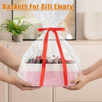 OIAHOMY 4 PACK 7L Storage Baskets for Organizing Storage Bins Pink - Image 5