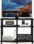 Furinno Romain Turn-N-Tube Stand for TV up to 40 Inch, 40-Inch, Espresso/Black - Image 3