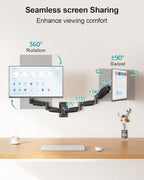 Long Arm Dual Monitor Wall Mount for 17-32", Max 27.1" Extension - Image 7