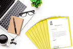 Yellow Vinyl Folders, Heavy Duty Plastic Folders with Clear Front Pocket, Doctor Stuff, Letter Size L-Type Document Holder for Home, Office and Medical, Pack of 100 - Image 5