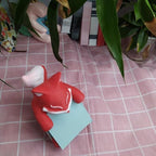 Animal Fox Sticky Notes Holder Pop-up Note Dispenser for Desk Home Office School Accessories, 3x3 in, Red, C14 - Image 4