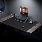 Mydours 36" x 24" XL Large Desk Mat - PU Leather Full Desk Mouse Pad, Black - Image 3