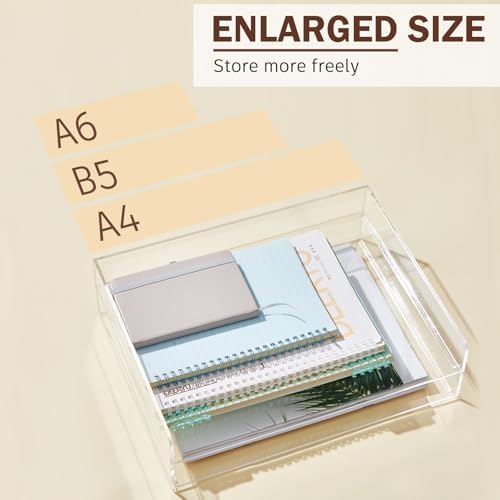 Harloon 4 Tier Paper Organizer Letter Tray Acrylic Desk File Organizer - Image 4