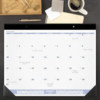 AT-A-GLANCE 2027 Desk Pad Calendar, Monthly Desk Wall Planner, 24" x 19", Blue/Gray (SW2300027) - Image 2