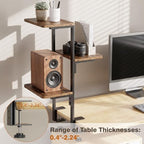 3-Tier Desk Shelf, Adjustable Clamp-On Desktop Organizer - Image 4