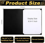Fainne 120 Pack Certificate Holders Bulk, Diploma Covers, Black - Image 2