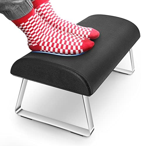 Waterproof Footrest, Upgraded High Elasticity Foot Rest Under Desk Footrest, Ergonomic Foot Rest for Under Desk at Work, Highly Supportive, No Deformation, Black by ROMALOVE