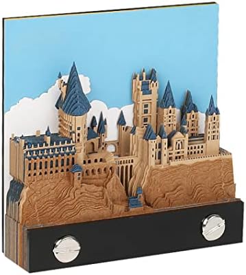 Magic Castle Memo Pad Paper Art Note 3D Sticky Notes Paper Office Cubes Notepad DIY Creative Gift with 90 Different Pages by SIWEME