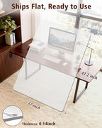 Soimeat Hard Frosted Office Chair Mat for High Pile Carpet & Hardwood Floor - Image 2