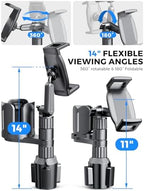 2-in-1 Tablet Cup Holder Mount, Extra Drink Holder for Car Truck iPad Stand - Image 5