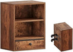 Unionly Clamp-on Under Desk Storage Shelves with Height Adjustable & Drawer - Image 4