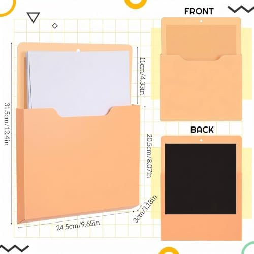 Gilprop 12 Pack Magnetic File Holder for Whiteboard, 10"x13"x1.2" - Image 3