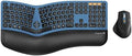 ProtoArc EKM01 Plus Wireless Ergonomic Keyboard Mouse Combo - Blue by ProtoArc