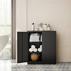Fesbos Metal Storage Cabinet-36” Tall Steel File Cabinets with Lockable Doors and Adjustable Shelves-Black Steel Storage Cabinet for Home Office, School, Garage - Image 2