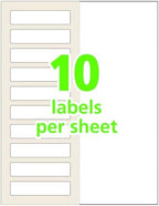 Avery 00757 Easy Align Self-Laminating ID Labels, Laser/Inkjet, 1 1/32 x 3 1/2, White (Pack of 250) - Image 3