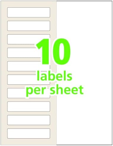 Avery 00757 Easy Align Self-Laminating ID Labels, Laser/Inkjet, 1 1/32 x 3 1/2, White (Pack of 250) - Image 3