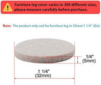 uxcell 36pcs Furniture Pads Round 1 1/4" Self-Stick Non-Slip Anti-Scratch Felt Pads Cabinet Closet Feet Floor Protector Beige (Pack of 2) - Image 2