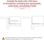 KIWIFOTOS Raised Bedside Shelf for Bed Tray Table Under Mattress - Image 6