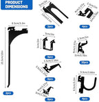 Zonon 52 Pcs Metal Wall Control Hooks Slotted Storage Panel Hooks Bulk - Image 2