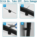 225-Pc Magnetic Cable Ties Set,Magnetic Zip Tie Mounts & Cable Ties - Image 6