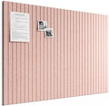 Bumusty 48"x 36" Large Felt Bulletin Board Tiles, Pink by BUMUSTY
