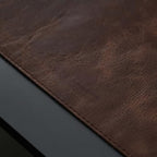 Jersey Genuine Calfskin Leather Desk Pad, Office Desk Mat with Non-Slip Bottom, Smooth Surface for Mouse & Keyboard, Desk Protector (36x19 inches) (Dark Brown) - Image 3