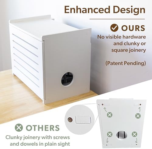WiFi Router Storage Cabinet Router Box Hider WiFi Box Hider Shelf Cover - Image 5