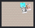 PinPix 20x16 inch Cork Bulletin Board. This Decorative Framed Pin Board Comes with Diamond Pattern in Light Pink and Cream Design and Satin Black. Ideal for Home, Office Decor or School (PinPix-294) by PinPixBulletinBoards
