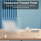 Frosted Acrylic Desk Divider, Free Standing No Drill Clamp-On Office Desk Partition Privacy Screen,Translucent Desk Cubicle Divider for Office Workspace Classroom(16" W x 16" H, 2Pcs) - Image 4