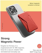MOFT Magnetic Wallet Stand Compatible with iPhone 17/16/15/14/13/12 Series, Angle Adjustment & Magsafe Compatible MOVAS Phone Stand,Sunset - Image 4