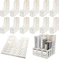 Glenmal 12 Pack Magazine File Holder Organizers Vertical Desk, White by Glenmal