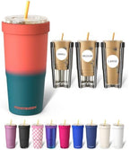 Frost Buddy Togo Buddy 30oz Tumbler - Spill-Proof Flip Lid (Tropical Sun) by FrostBuddy