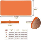 Desk Mat, Waterproof Desk Pad Protector, Eco-Friendly Natural Cork & Leather Double-Sided Office Desk Mat Mouse Pad, Smooth Surface Soft Desk Writing Mat for Office Home Work Game (Orange, 47x24Inch) - Image 7