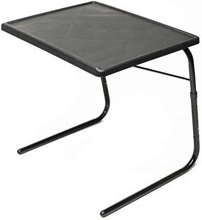 Table-Mate TV Tray Table | Portable Desk Folding Dinner Tray, Couch Table Trays for Eating Snack Food, Portable Laptop Desk, Bed Trays for Eating | Adjustable TV Trays with 3 Angles and Cup Holder by Table-Mate