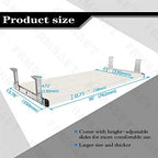 FRMSAET Under Desk 20/24/30 inch Keyboard Drawer Platform (30 in, White) - Image 4
