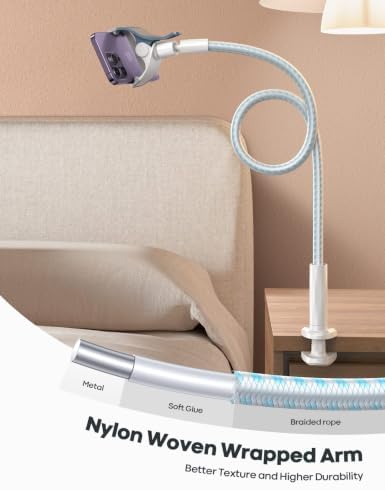Lamicall Gooseneck Phone Holder for Bed, Overall Length 38.6in - Image 3