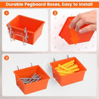 ENJOYWOOD155 PCS Pegboard Organizer Accessories Kit Hooks Assortment - Image 6