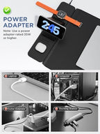 25W Wireless Fast Charging Mouse Pad with Foldable Phone Holder, 2nd Gen 3-in-1 Wireless Charging Desk Mat 35.4" x 15.7" Large Waterproof Desk Pad for Office, Gaming & Home - Image 5