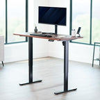 VIVO Dark Walnut 55 x 28 in Solid Table Top, DESK-TOP55-28D - Image 2