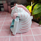 Animal_Zebra Sticky Note Holder Note Dispenser Cute with Pen Holder for Desk Office Supplies, 3x3 In, Pink, C32 - Image 4