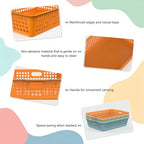 QRRICA 6 Pack Plastic Classroom Storage Baskets, Paper Trays for Classroom Organization & Turn in Trays for Teachers, Students, Desk Organizer Bin 13.8x10.6x3.1 Inch (Morandi) - Image 3