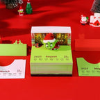 3D Calendar 2027, Tear-Away Desk Calendar, Paper Art Memo Pad, LED Light (Christmas C) - Image 3